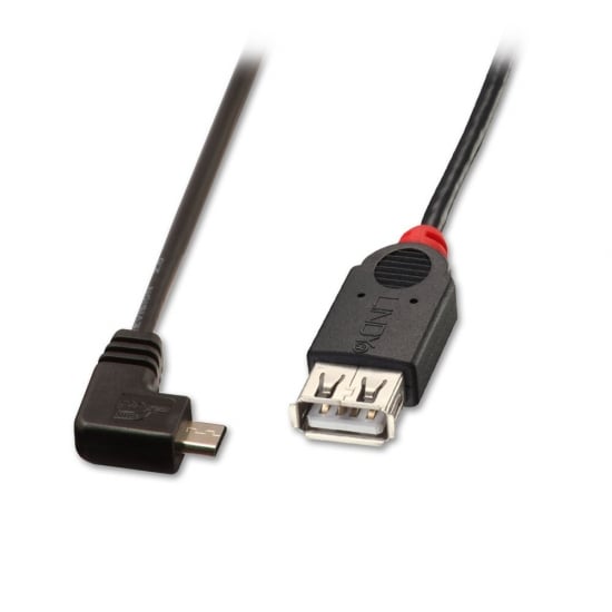 015m Usb Otg Cable Black Type Micro B 90 Degree To Type A Reviews And Customer Ratings 1096