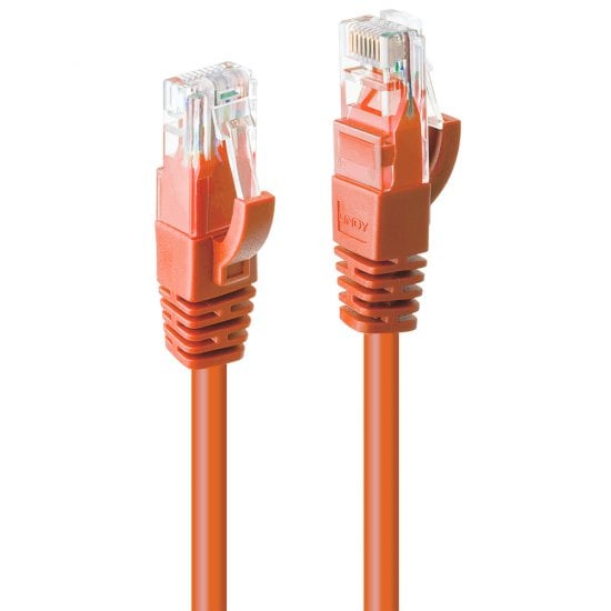 0.3m Cat.6 U/UTP Network Cable, Orange