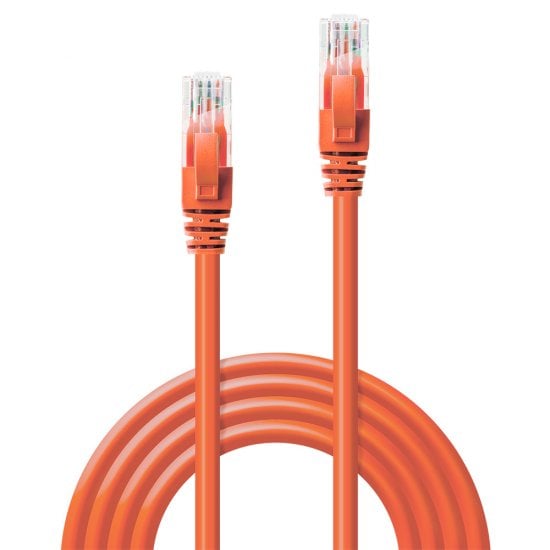 0.3m Cat.6 U/UTP Network Cable, Orange