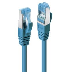 0.3m CAT6a S/FTP LS0H Snagless Gigabit Network Cable, Blue