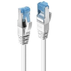 0.3m CAT6a S/FTP LS0H Snagless Gigabit Network Cable, White