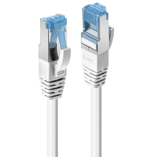 0.5m CAT6a S/FTP LS0H Snagless Gigabit Network Cable, White