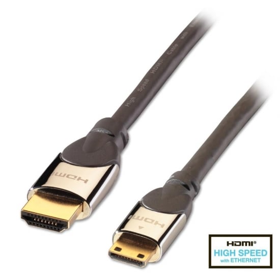 0.5m CROMO High Speed HDMI to Mini HDMI Cable with Ethernet