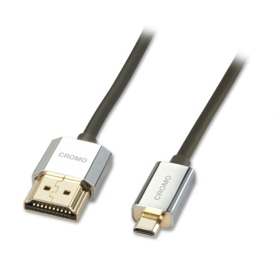 0.5m CROMO Slim High Speed HDMI to Micro HDMI Cable with Ethernet