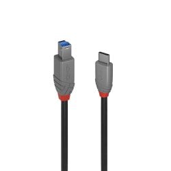 0.5m USB 3.2 Type C to B Cable, 5Gbps, Anthra Line