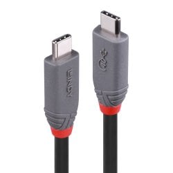 0.8m USB 4 Type C Cable, 40Gbps, Anthra Line