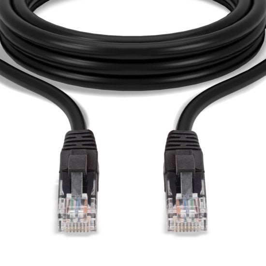 15m Cat.6 U/UTP Network Cable, Black