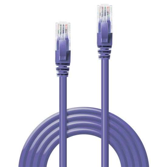 1m Cat.6 U/UTP Network Cable, Purple