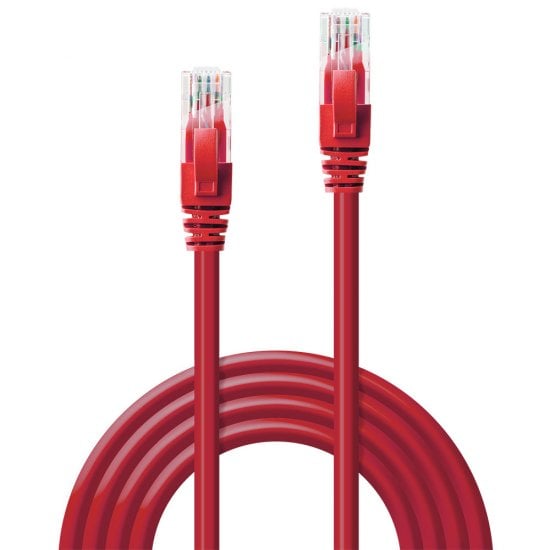 1m Cat.6 U/UTP Network Cable, Red