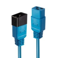 1m IEC C19 to C20 Extension Cable, Blue