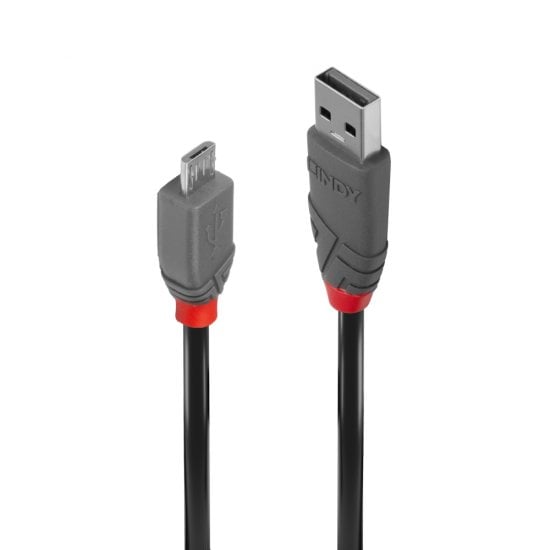 1m USB 2.0 Type A to Micro-B Cable, Anthra Line