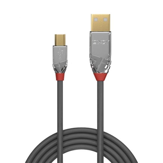 1m USB 2.0 Type A to Mini-B Cable, Cromo Line