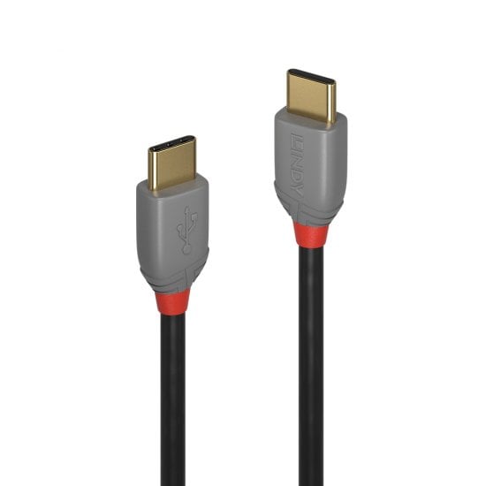 1m USB 2.0 Type C to C Cable, Anthra Line