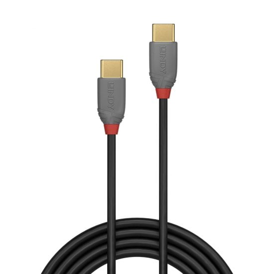 1m USB 2.0 Type C to C Cable, Anthra Line