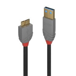 1m USB 3.2 Type A to Micro-B Cable, 5Gbps, Anthra Line
