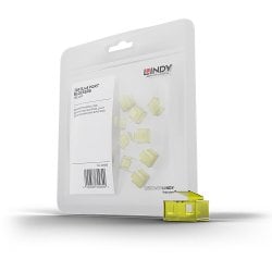 20 x RJ-45 Port Blockers (without key) Yellow