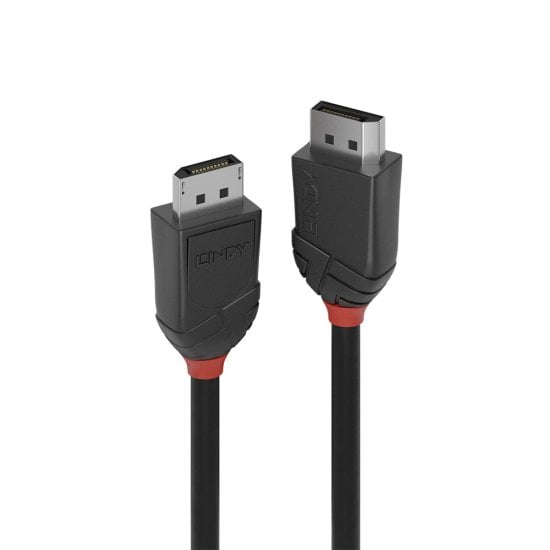 2m DisplayPort 1.2 Cable, Black Line