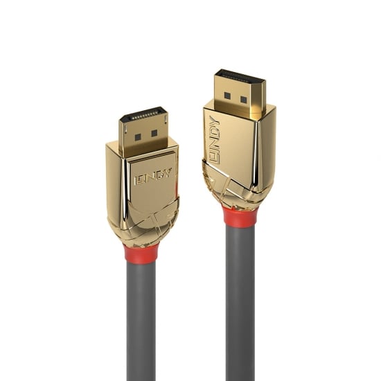 2m DisplayPort 1.4 Cable, Gold Line