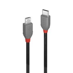 2m USB 2.0 Type C to Micro-B Cable, Anthra Line