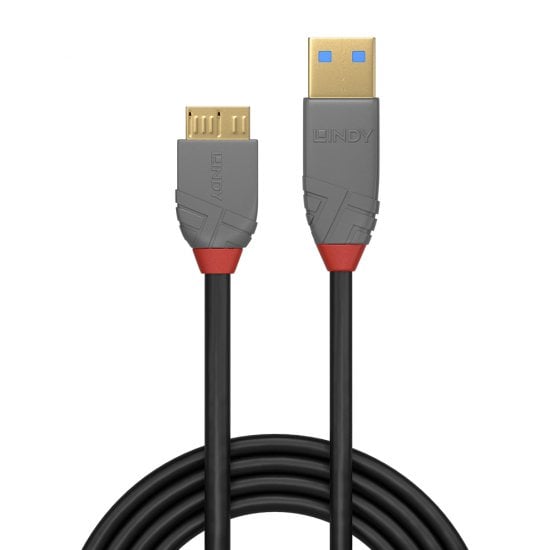 2m USB 3.2 Type A to Micro-B Cable, 5Gbps, Anthra Line