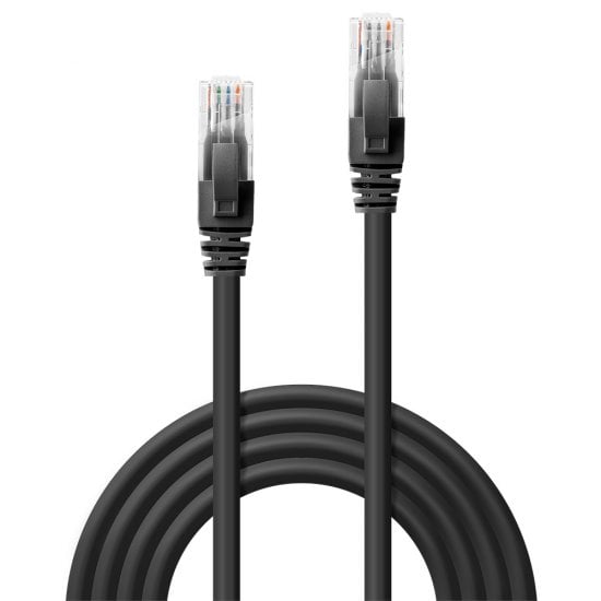 30m Cat.6 U/UTP Network Cable, Black