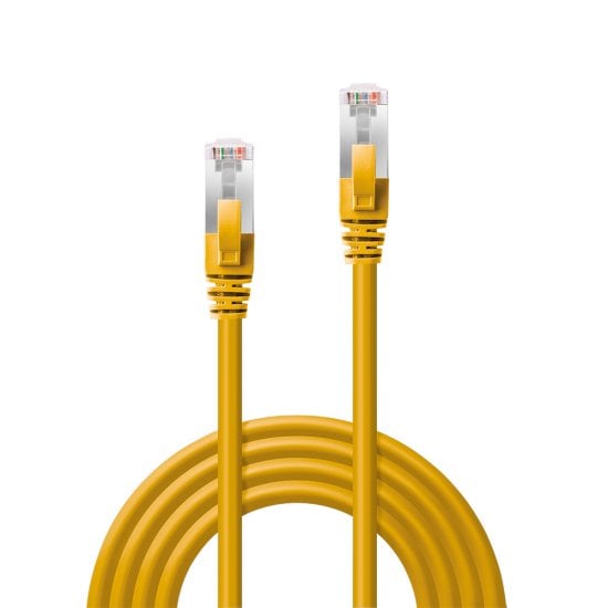 3m CAT6a S/FTP LS0H Snagless Gigabit Network Cable, Yellow