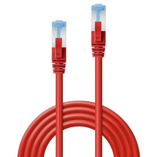 7.5m Cat.6A S/FTP LSZH Snagless Gigabit Network Cable, Red