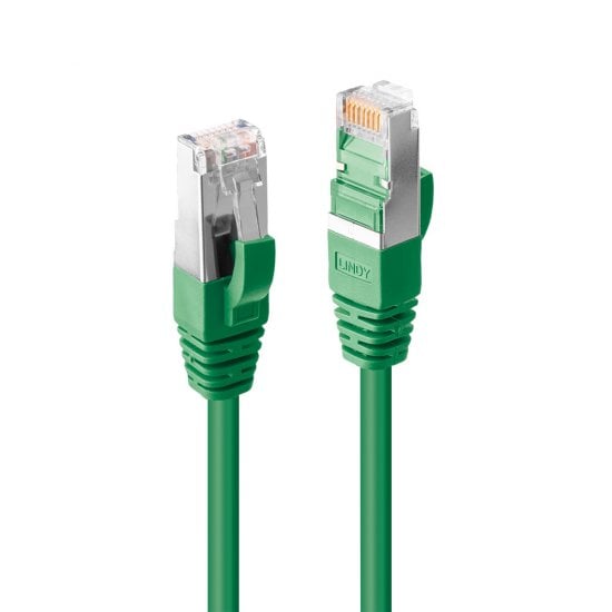 7.5m CAT6a S/FTP LS0H Snagless Gigabit Network Cable, Green