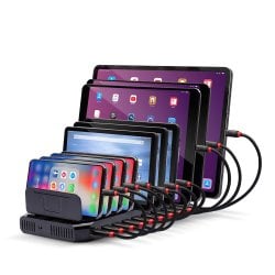 96W 10 Port USB Charging Station