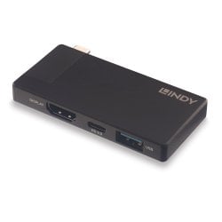 DST-Micro, USB-C Laptop Micro Docking Station with 4K Support and 100W Pass-Through Charging