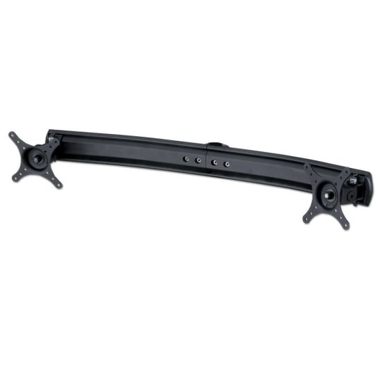 Dual Curved Arm Bracket, Black