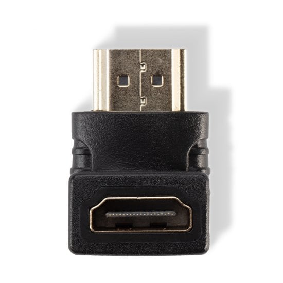 HDMI Female to HDMI Male 90 Degree Right Angle Adapter - Down