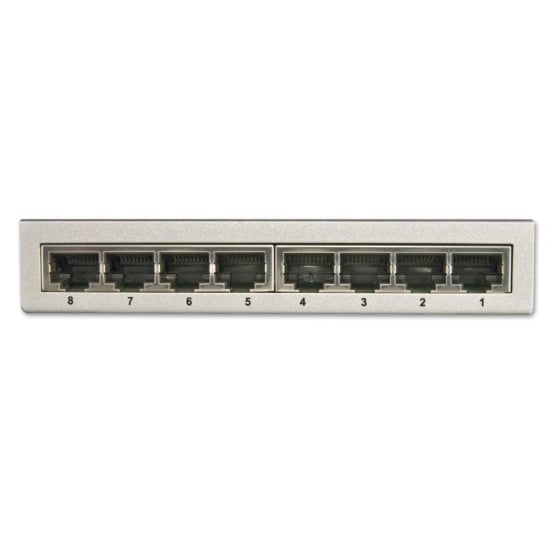 Network Switch - Gigabit, Desktop, 8 Port, 10/100/1000