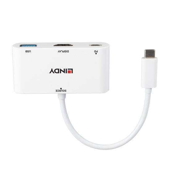 USB 3.2 Type C to HDMI® Converter with USB Type A Port and Power Delivery